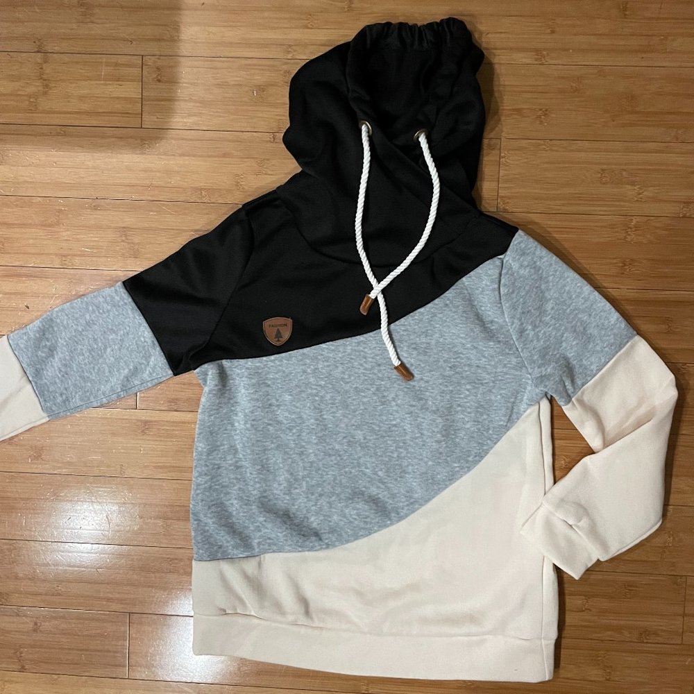 Women Casual Stripe Hooded Sweatshirt